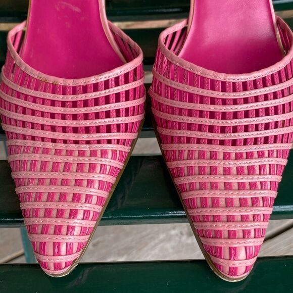 Ann Marino Fine Leather Point Toe Ankle Strap Dress Heels - Picture 2 of 6